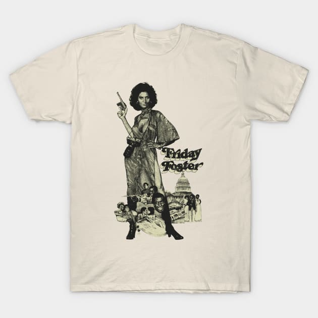 Pam Grier Friday foster T-Shirt by sepatubau77
